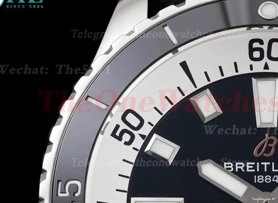 Bezel RU SS A2824 Black Superocean 42mm on Black BLSF 0610